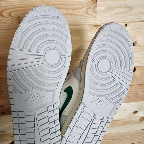 Air Jordan 1 Mid Summit White Lucky Green- Size 13 NWOB
